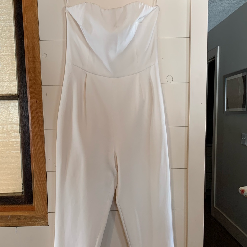 Off-white Strapless Romper